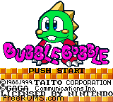 Bubble Bobble Screen Shot 1