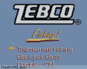 Zebco Fishing! ROM Download for Gameboy Color