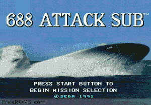 688 Attack Sub - Additional screenshot #1 for Genesis