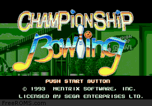 Championship Bowling Screen Shot 1