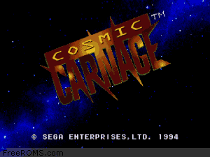 Cosmic Carnage (32X) Screen Shot 1