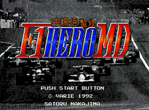 F1 Hero MD (Japan) Screen Shot 1