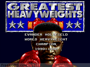 Greatest Heavyweights of the Ring (Japan) Screen Shot 1