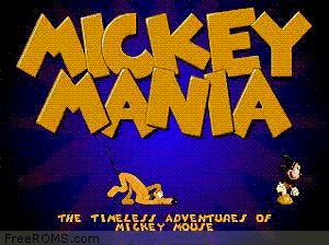 Mickey Mania - Timeless Adventures of Mickey Mouse (Japan) Screen Shot 1
