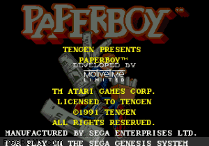 Paperboy Screen Shot 1