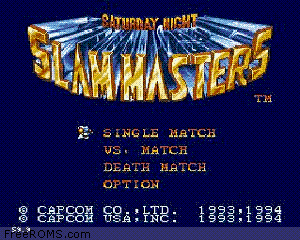 Saturday Night Slam Masters Screen Shot 1