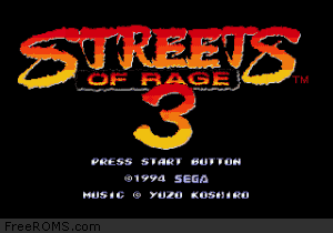 Streets of Rage 3 Screen Shot 1