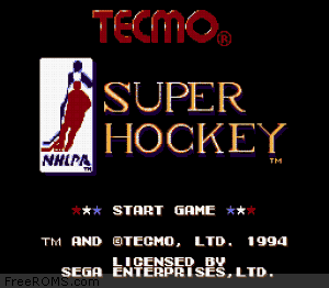 Tecmo Super Hockey Screen Shot 1