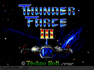 Thunder Force III Screen Shot 1