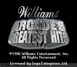 Williams Arcade's Greatest Hits Screen Shot 1