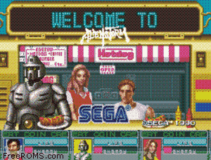 Alien Storm (set 2, US, 3 Players, FD1094 317-0147) - Additional screenshot #1 for MAME