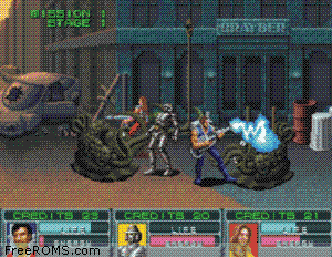 Alien Storm (set 2, US, 3 Players, FD1094 317-0147) - Additional screenshot #2 for MAME