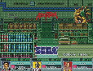 Alien Storm (set 3, World, 3 Players, FD1094 317-0148) - Additional screenshot #1 for MAME