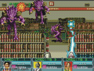 Alien Storm (set 3, World, 3 Players, FD1094 317-0148) - Additional screenshot #2 for MAME