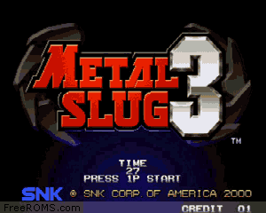 Metal Slug 3 Screen Shot 1