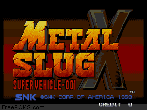 Metal Slug X - Super Vehicle-001 Screen Shot 2