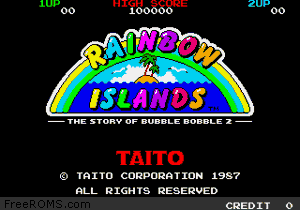 Rainbow Islands (new version) Screen Shot 1