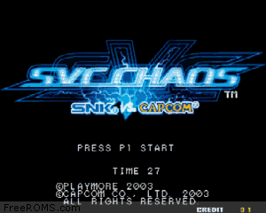 SvC Chaos - SNK vs Capcom (MVS) Screen Shot 1