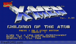 X-Men: Children of the Atom (US 950105) Screen Shot 1