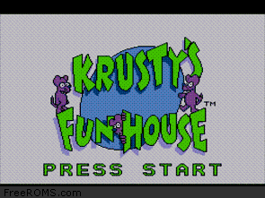 Krustys Fun House Screen Shot 1