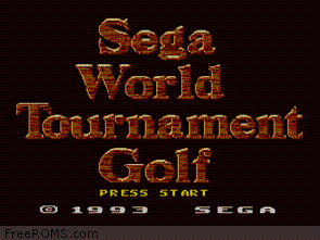 Sega World Tournament Golf Screen Shot 1
