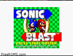 Sonic Blast Screen Shot 1