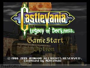 Castlevania - Legacy of Darkness Screen Shot 1