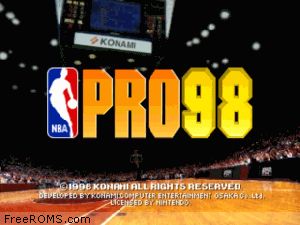 NBA Pro 98 Screen Shot 1