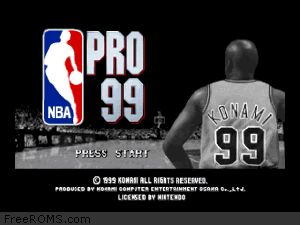 NBA Pro 99 Screen Shot 1