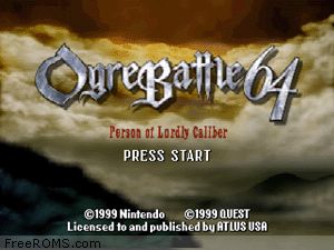 Ogre Battle 64 - Person of Lordly Caliber Screen Shot 1