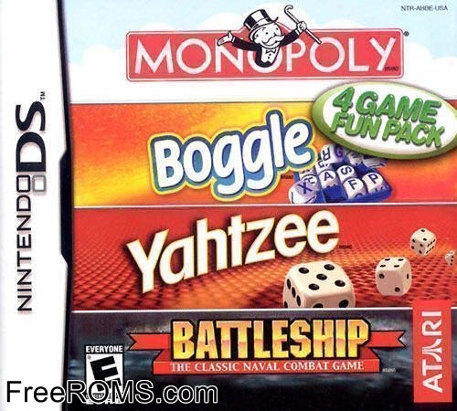 4 Game Fun Pack - Monopoly + Boggle + Yahtzee + Battleship Screen Shot 1