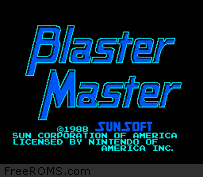 Blaster Master Screen Shot 1