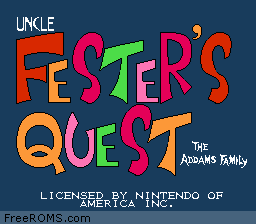 Fester's Quest Screen Shot 1