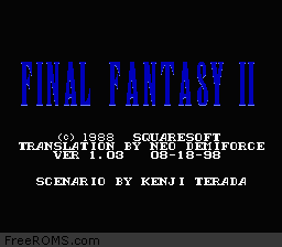 Final Fantasy II Screen Shot 1