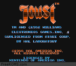 Joust - Additional screenshot #1 for NES
