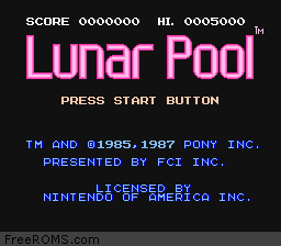 Lunar Pool Screen Shot 1