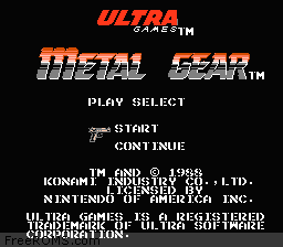 Metal Gear Screen Shot 1