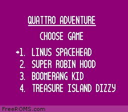 Quattro Adventure Screen Shot 1
