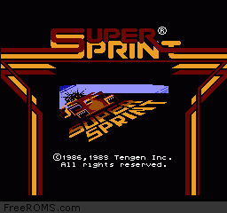 Super Sprint Screen Shot 1
