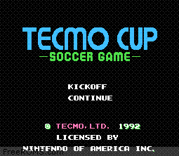 Tecmo Cup - Soccer Game Screen Shot 1