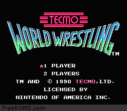 Tecmo World Wrestling Screen Shot 1