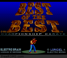 Best of the Best - Championship Karate Screen Shot 1