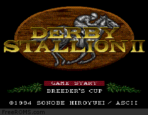 Derby Stallion II Screen Shot 1