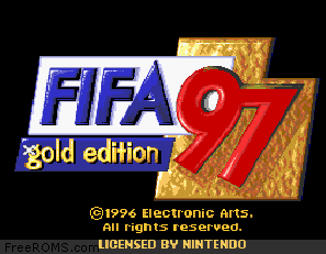 FIFA 97 - Gold Edition Screen Shot 1