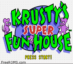 Krusty's Super Fun House Screen Shot 1
