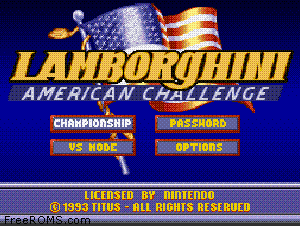 Lamborghini - American Challenge Screen Shot 1