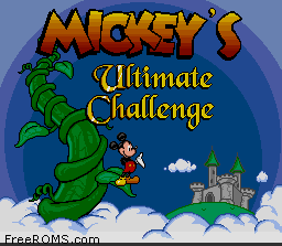 Mickey's Ultimate Challenge Screen Shot 1