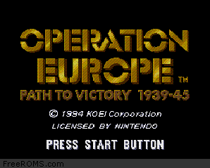 Operation Europe - Path to Victory 1939-45 Screen Shot 1
