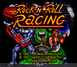 Rock N' Roll Racing Screen Shot 1