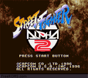 Street Fighter Alpha 2 Screen Shot 1